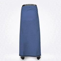 Mini Checked-Dusky Blue Denim Blue Cotton Lungi